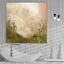 Lade das Bild in den Galerie-Viewer, Spannrahmenbild Magische Mondlandschaft Quadrat