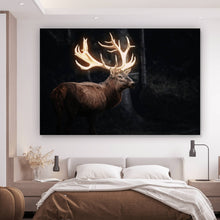 Lade das Bild in den Galerie-Viewer, Acrylglasbild Magischer Hirsch Querformat