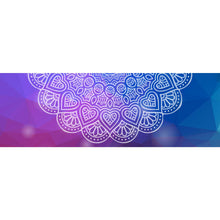 Lade das Bild in den Galerie-Viewer, Leinwandbild Mandala auf abstraktem Hintergrund Panorama