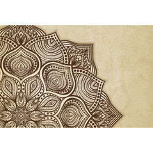 Lade das Bild in den Galerie-Viewer, Spannrahmenbild Mandala Braun Querformat
