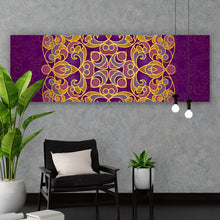 Lade das Bild in den Galerie-Viewer, Leinwandbild Mandala im Ost Stil Panorama