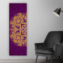 Lade das Bild in den Galerie-Viewer, Leinwandbild Mandala im Ost Stil Panorama Hoch