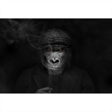 Lade das Bild in den Galerie-Viewer, Leinwandbild Gorilla Boss Querformat