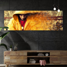 Lade das Bild in den Galerie-Viewer, Spannrahmenbild Mann mit Kapuzenpulli Panorama