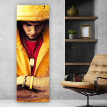Lade das Bild in den Galerie-Viewer, Acrylglasbild Mann mit Kapuzenpulli Panorama Hoch