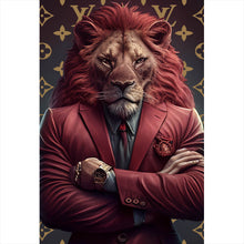 Lade das Bild in den Galerie-Viewer, Spannrahmenbild Boss Löwe Hochformat