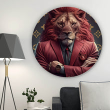 Lade das Bild in den Galerie-Viewer, Aluminiumbild Boss Löwe Kreis