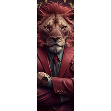 Lade das Bild in den Galerie-Viewer, Leinwandbild Boss Löwe Panorama Hoch
