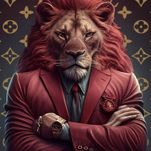 Lade das Bild in den Galerie-Viewer, Leinwandbild Boss Löwe Quadrat