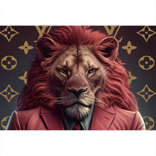 Lade das Bild in den Galerie-Viewer, Spannrahmenbild Boss Löwe Querformat