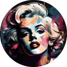 Lade das Bild in den Galerie-Viewer, Aluminiumbild Marilyn Abstrakt No.2 Kreis