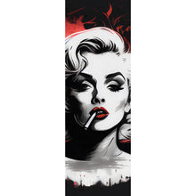 Lade das Bild in den Galerie-Viewer, Aluminiumbild gebürstet Marilyn Abstrakt No.3 Panorama Hoch
