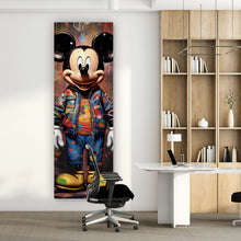 Lade das Bild in den Galerie-Viewer, Acrylglasbild Mickey Graffitiy Abstrakt Panorama Hoch