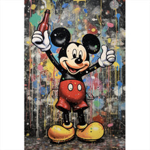Lade das Bild in den Galerie-Viewer, Spannrahmenbild Micky mit Kola Abstrakt Hochformat
