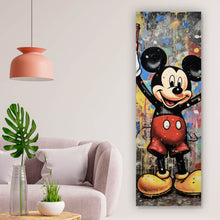 Lade das Bild in den Galerie-Viewer, Leinwandbild Micky mit Kola Abstrakt Panorama Hoch