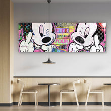 Lade das Bild in den Galerie-Viewer, Poster Micki Minni Pop Art Comic Panorama