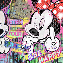 Lade das Bild in den Galerie-Viewer, Poster Micki Minni Pop Art Comic Quadrat