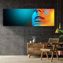 Lade das Bild in den Galerie-Viewer, Leinwandbild Modell Gold Glitzer No.1 Panorama