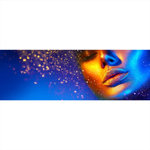 Lade das Bild in den Galerie-Viewer, Spannrahmenbild Modell Gold Glitzer Panorama