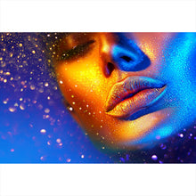 Lade das Bild in den Galerie-Viewer, Leinwandbild Modell Gold Glitzer Querformat
