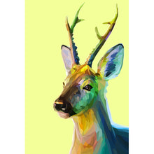 Lade das Bild in den Galerie-Viewer, Poster Modern Art Hirsch Junior geometrisch Hochformat