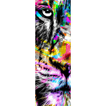Lade das Bild in den Galerie-Viewer, Acrylglasbild Modern Art Löwe Abstrakt Panorama Hoch