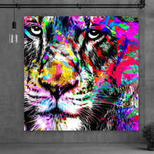 Lade das Bild in den Galerie-Viewer, Poster Modern Art Löwe Abstrakt Quadrat