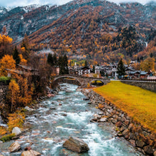 Lade das Bild in den Galerie-Viewer, Poster Monte Rosa im Herbst Quadrat