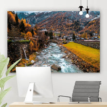 Lade das Bild in den Galerie-Viewer, Poster Monte Rosa im Herbst Querformat