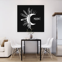 Lade das Bild in den Galerie-Viewer, Spannrahmenbild Moon Quadrat