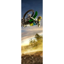 Lade das Bild in den Galerie-Viewer, Leinwandbild Motocross im Flug Panorama Hoch