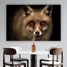 Lade das Bild in den Galerie-Viewer, Poster Mystischer Fuchs Digital Art Querformat