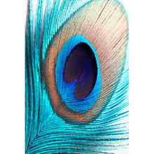Lade das Bild in den Galerie-Viewer, Spannrahmenbild Pfauenfeder Türkis Hochformat