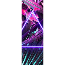 Lade das Bild in den Galerie-Viewer, Acrylglasbild Neon Dreieck im Dschungel Panorama Hoch