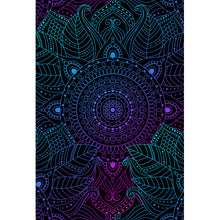 Lade das Bild in den Galerie-Viewer, Poster Neon Mandala Hochformat