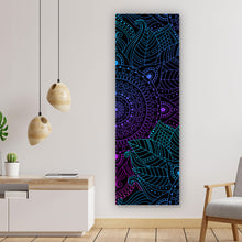Lade das Bild in den Galerie-Viewer, Acrylglasbild Neon Mandala Panorama Hoch