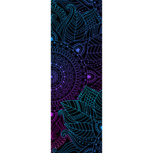 Lade das Bild in den Galerie-Viewer, Aluminiumbild Neon Mandala Panorama Hoch