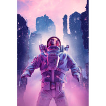 Lade das Bild in den Galerie-Viewer, Poster Neon Nacht Astronaut Hochformat
