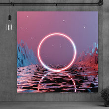 Lade das Bild in den Galerie-Viewer, Poster Neon Ring Quadrat