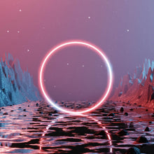 Lade das Bild in den Galerie-Viewer, Poster Neon Ring Quadrat