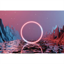 Lade das Bild in den Galerie-Viewer, Poster Neon Ring Querformat
