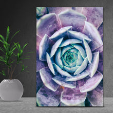 Lade das Bild in den Galerie-Viewer, Acrylglasbild Neonfarbene Sukkulente Hochformat