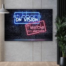 Lade das Bild in den Galerie-Viewer, Poster Neonfarbiger Spruch Mauer Querformat