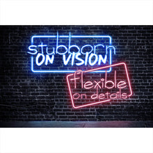 Lade das Bild in den Galerie-Viewer, Poster Neonfarbiger Spruch Mauer Querformat