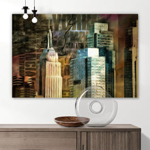 Lade das Bild in den Galerie-Viewer, Leinwandbild New York City Digital Querformat