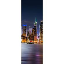 Lade das Bild in den Galerie-Viewer, Leinwandbild New York Skyline bei Nacht Panorama Hoch