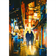 Lade das Bild in den Galerie-Viewer, Poster Night Life Digital Art Hochformat