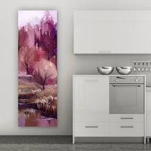 Lade das Bild in den Galerie-Viewer, Acrylglasbild Gemälde bunte Bäume Panorama Hoch