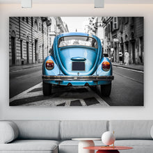 Lade das Bild in den Galerie-Viewer, Acrylglasbild Oldtimer Blau Querformat