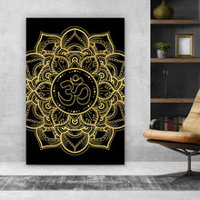 Lade das Bild in den Galerie-Viewer, Poster Om Symbol in Mandala Hochformat
